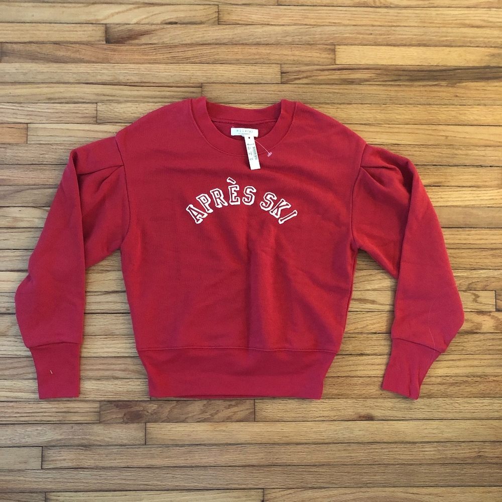 Madewell Apres Ski Pleat-Sleave Sweatshirt